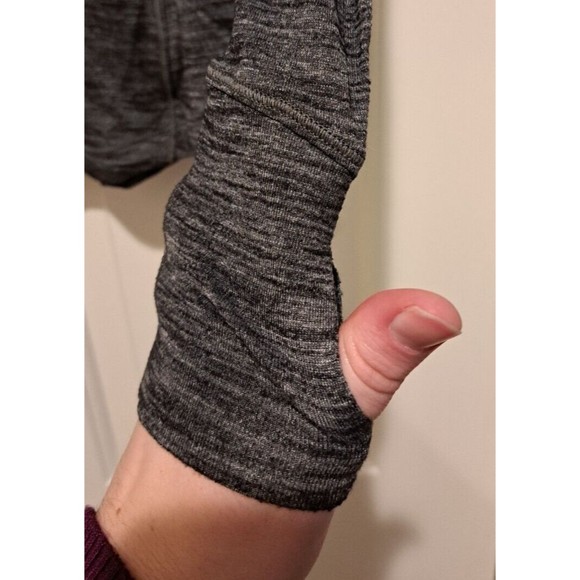 Lululemon Women Grey Long Sleeve Running Shirt Semi Sheer Small? - Picture 5 of 9